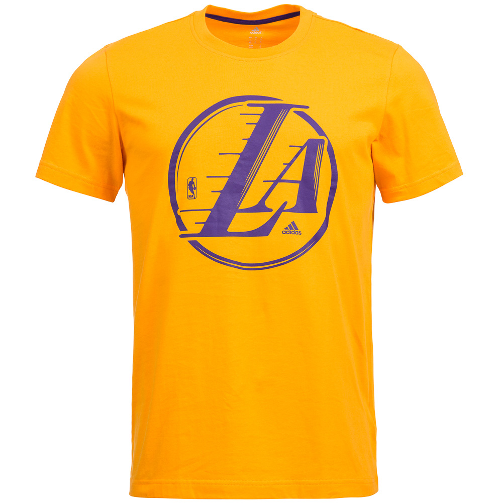 LA Lakers adidas NBA Basketball TShirt G78408 Herren Logo Tee S M L XL