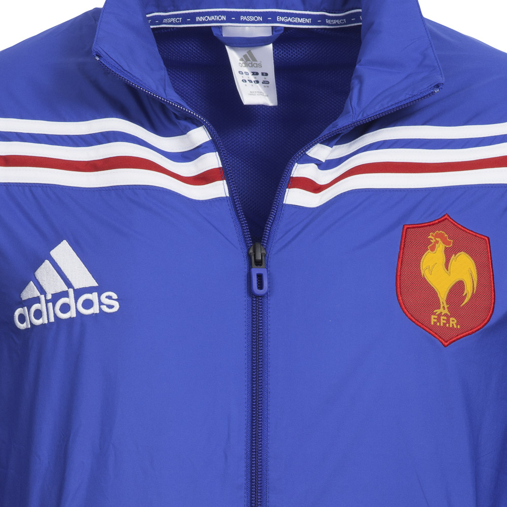 France Rugby National team adidas Jacket Z19351 FFR Anthem Jacket new