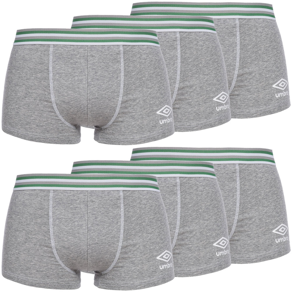 Umbro Men'S 6 Boxer Shorts Plain Trunk Boxer Shorts Underpants Set S M