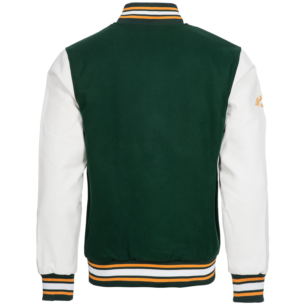 Oakland Athletics MLB Majestic Senger Letterman Jacket Men's College