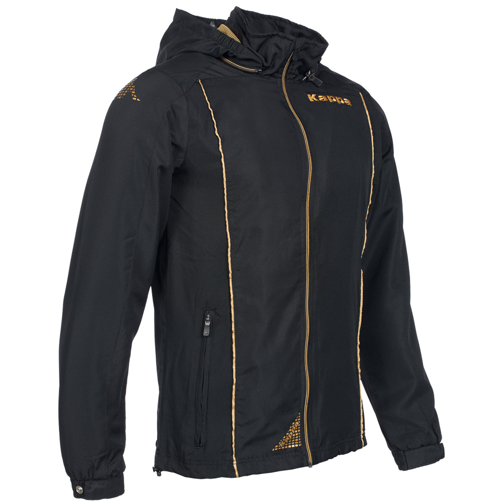 Kappa Hombre Menel Chaqueta S M L XL XXL negro deportiva