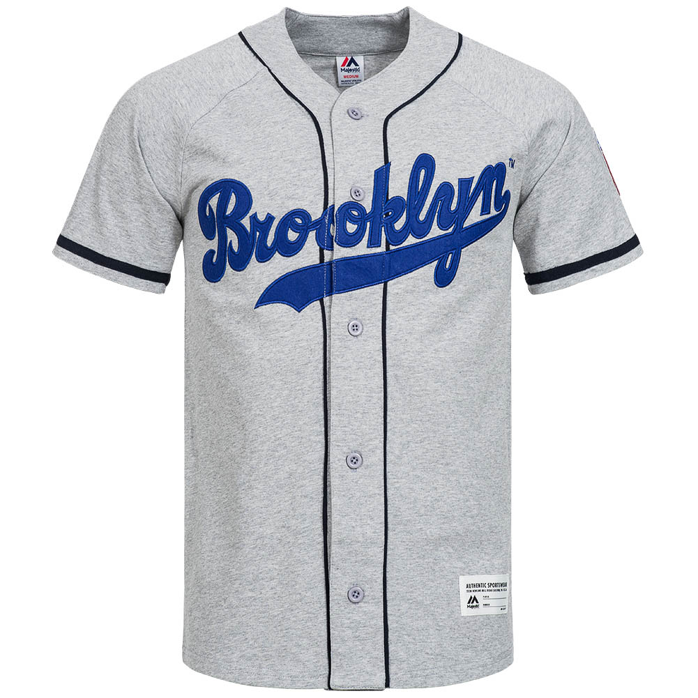 Brooklyn Dodgers Majestic Shirt MLB Freizeit Sport Baseball Jersey