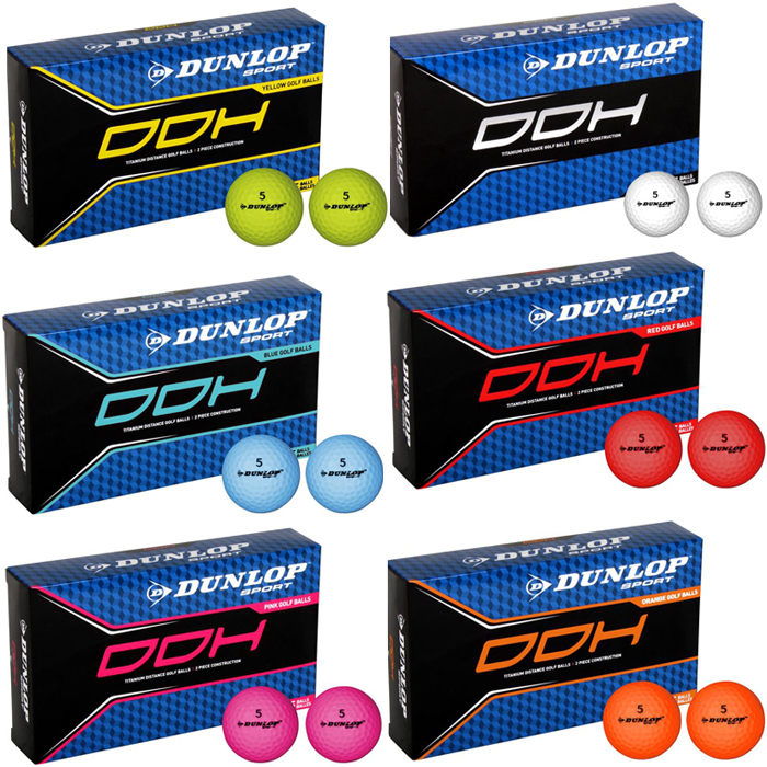 Dunlop DDH Ti Golf balls 15 Pc Golf Ball Balls white orange red blue