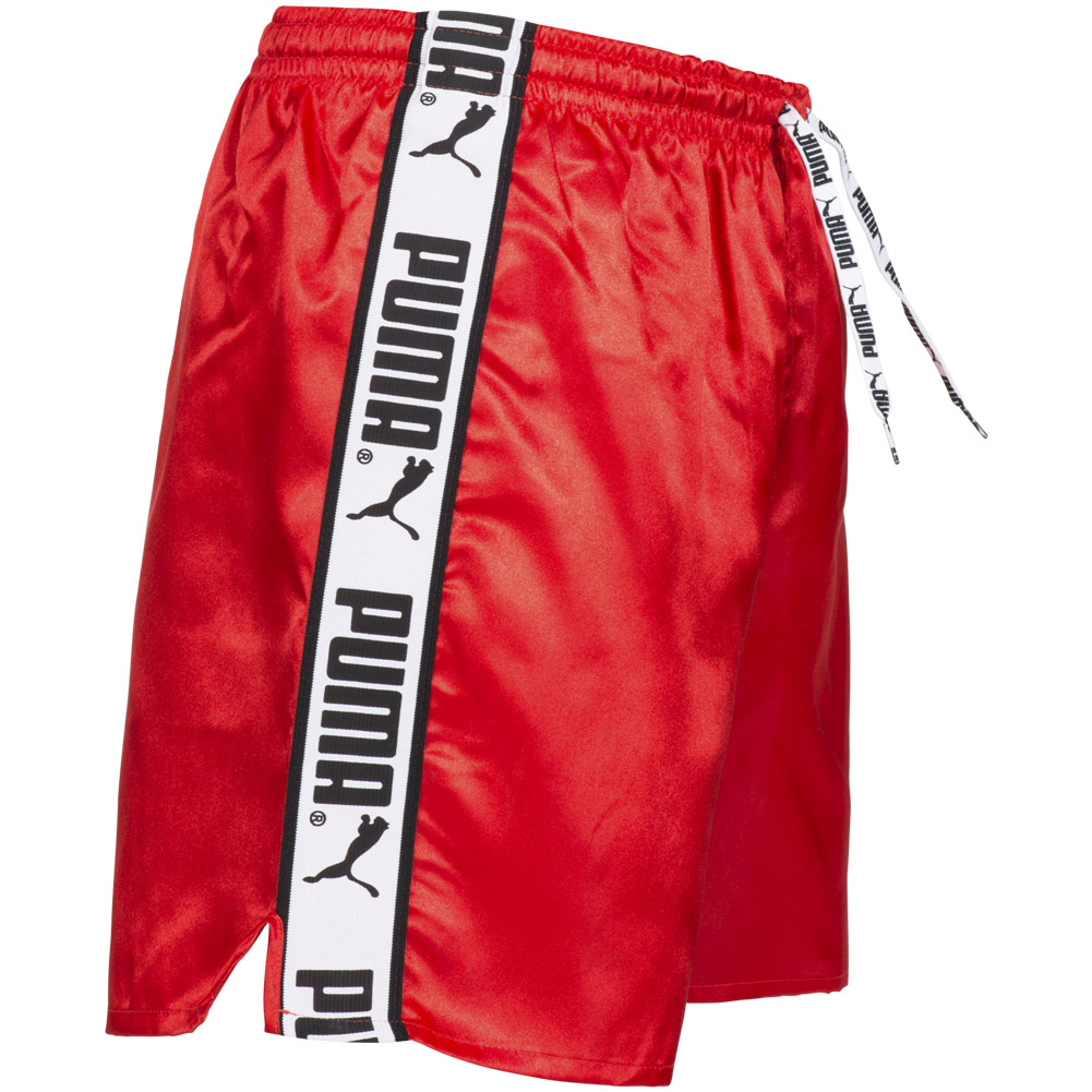 red puma shorts