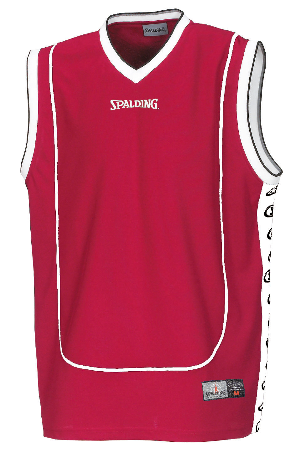 Spalding Wende Tank Top Größe 140 - Basketball Top Fuchsia/Schwarz