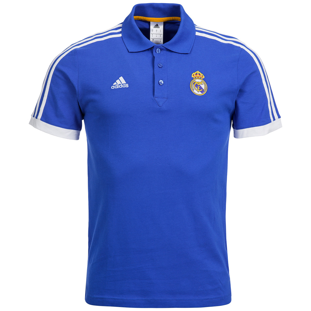 Real Madrid adidas Cotton Polo shirt D85360 S M L XL 2XL Polo Shirt T ...