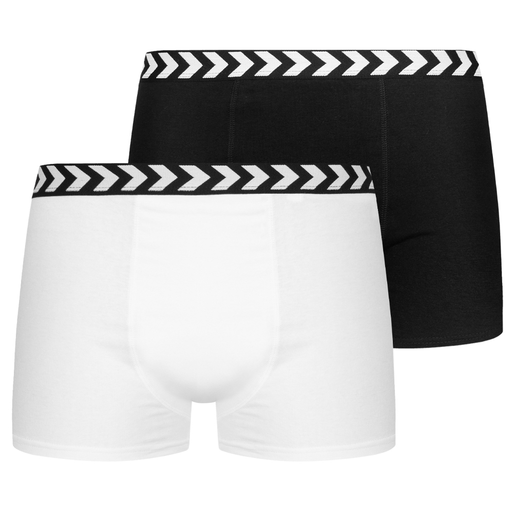 мужские боксерские шорты hummel hmlCHEVRON, комплект из 2 предметов, 215366 schwarz weiß neu