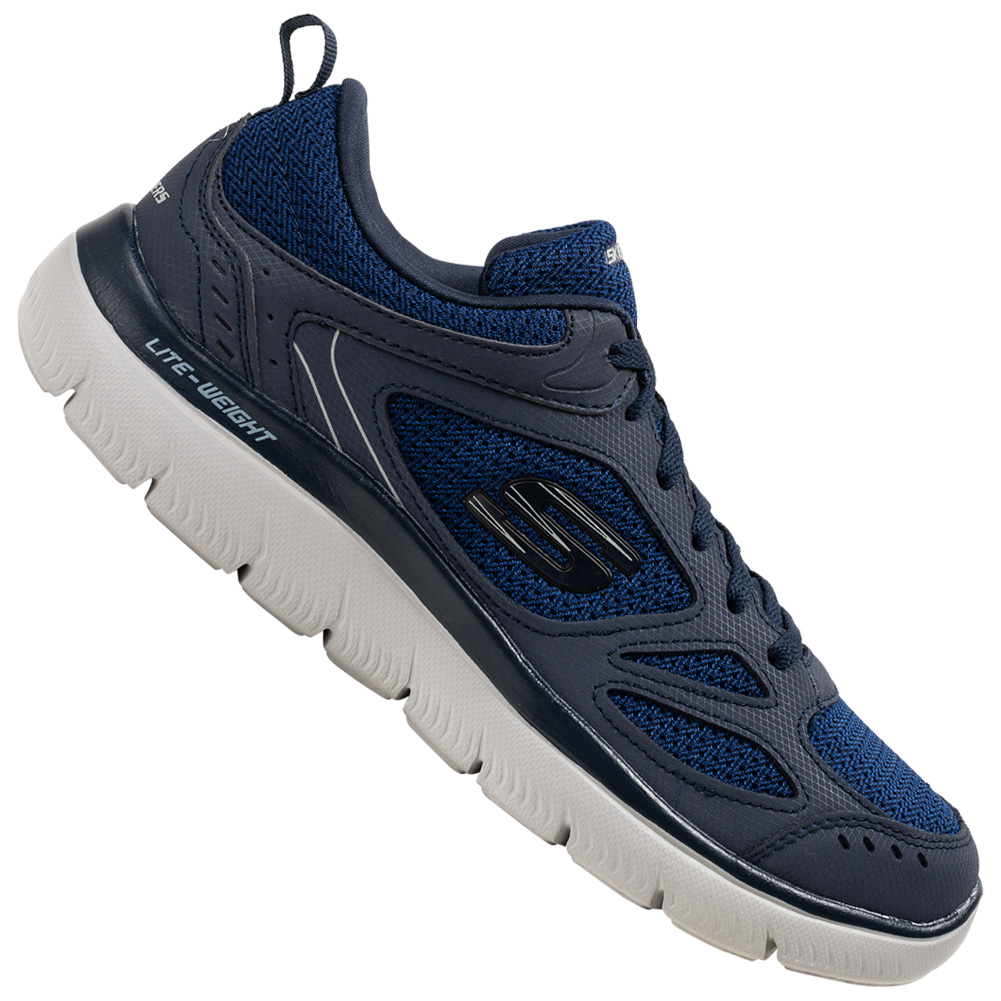 Skechers Burns Summits Изящные мужские кроссовки Dynamight Черный синий серый Новые 12690₽