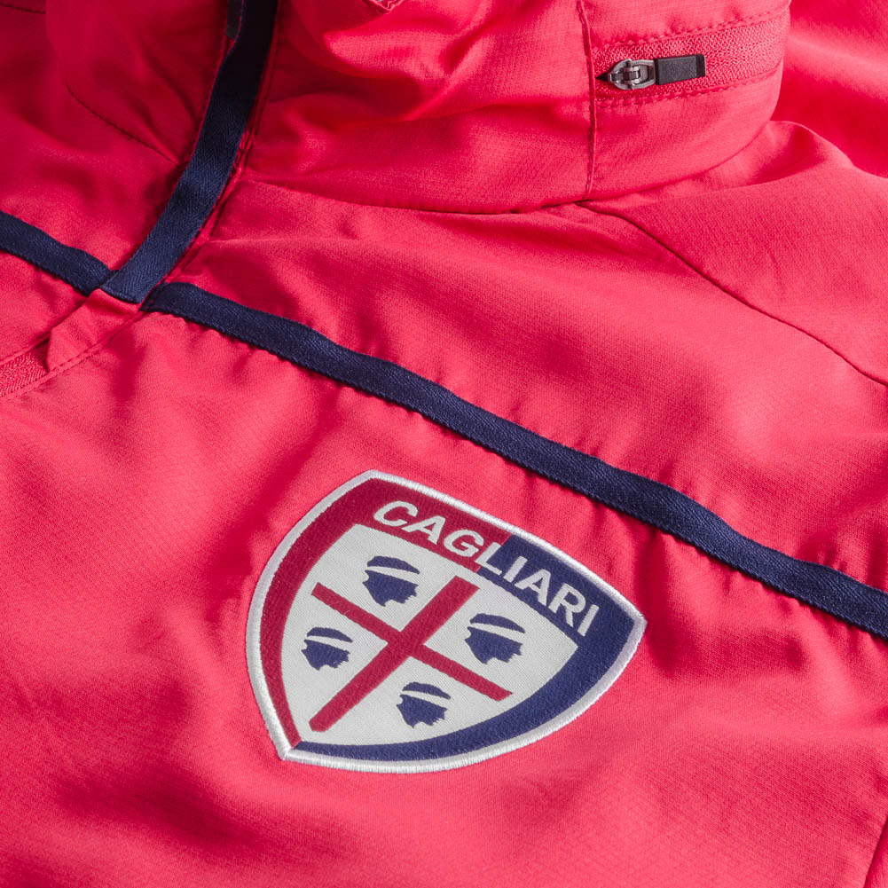 Cagliari Calcio Macron Men Sports Football Fan Training Rain Jacket New Other Football Memorabilia