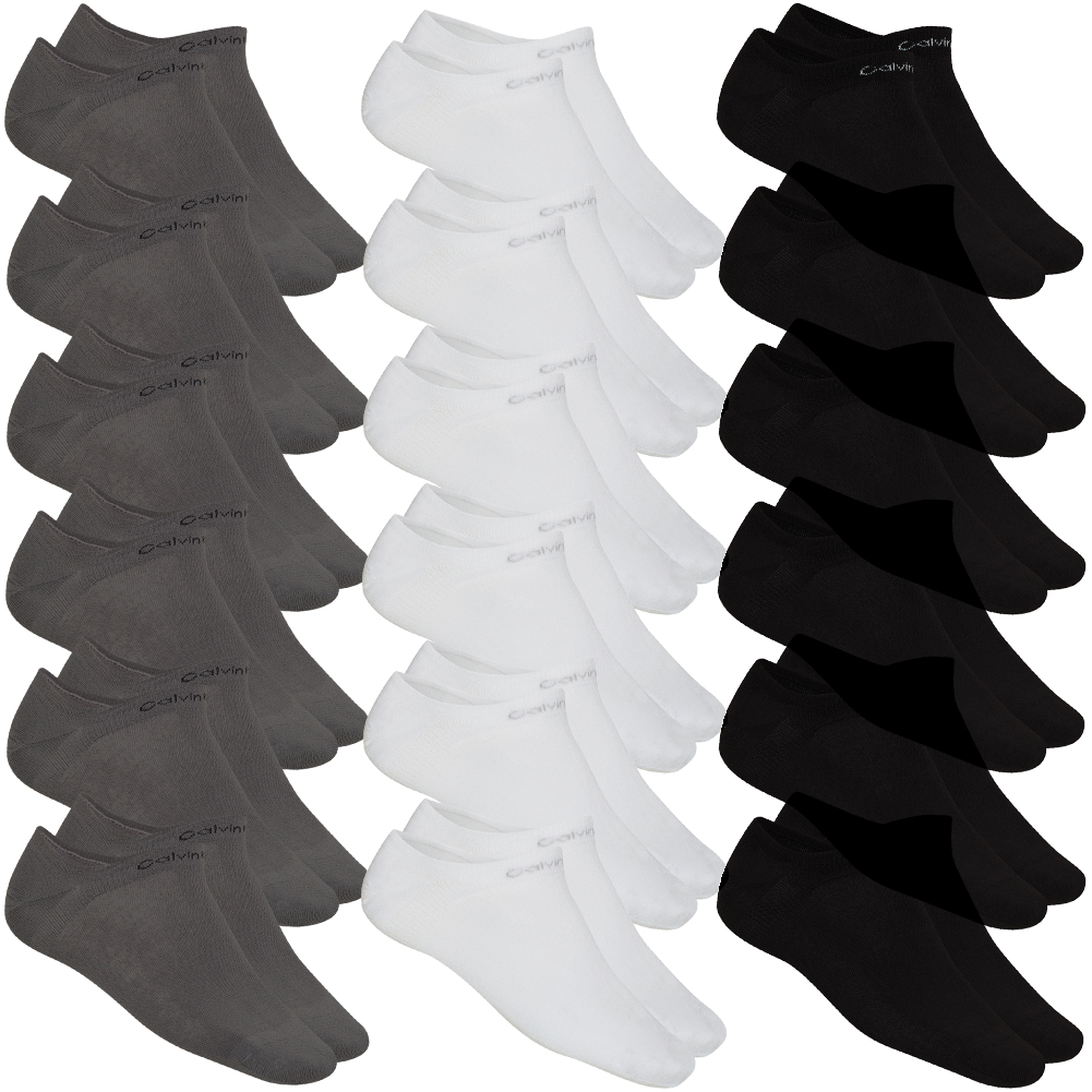 Calvin Klein COOLMAX® Herren Mode Sport Socken 18 Paar 70121871 schwarz  weiß neu | eBay
