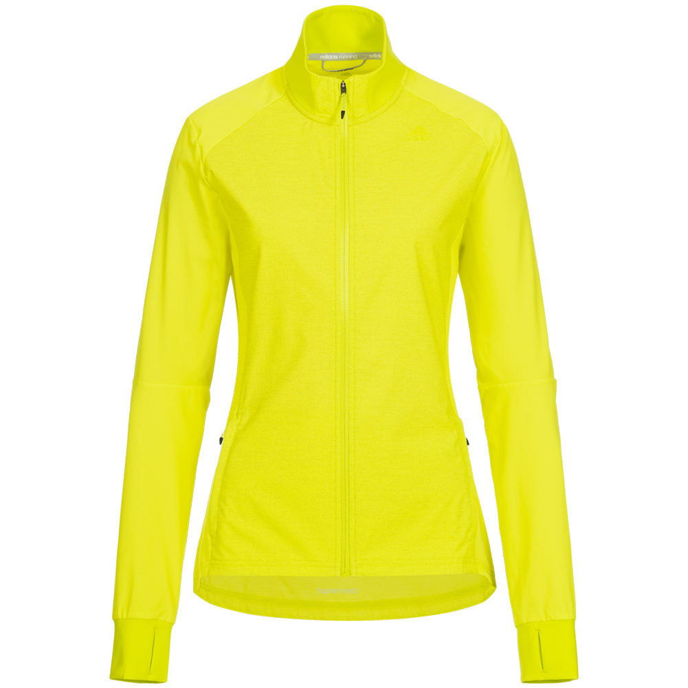 adidas Supernova Storm Damen Sport Trainings Freizeit Jacke B43386 gelb neu