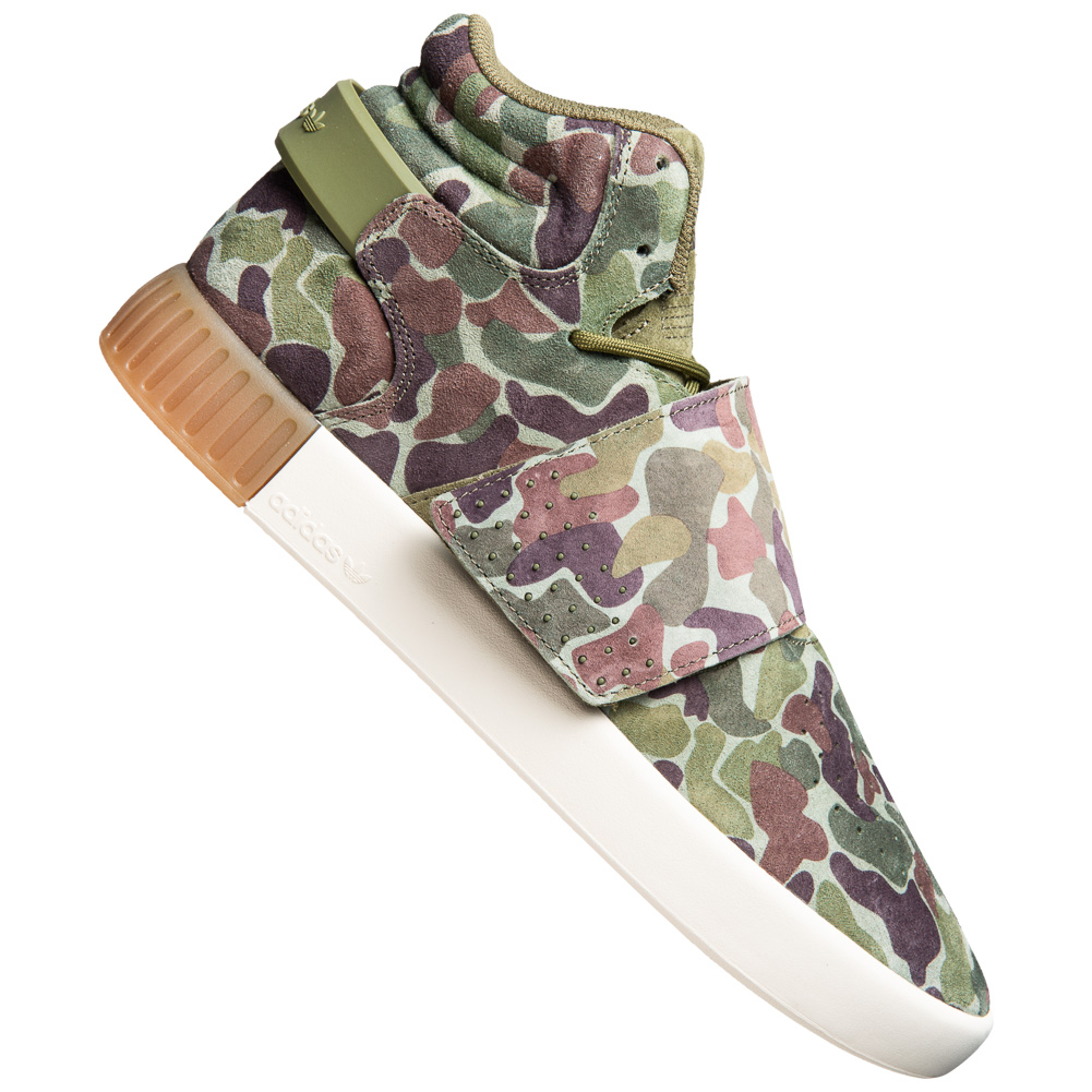 adidas Originals Tubular Invader Strap Schuhe Herren Echtleder Sneaker Turnschuhe Grün BB8393 adidas Originals Tubular Invader Strap Schuhe Herren Echtleder Sneaker Turnschuhe Grün BB8393