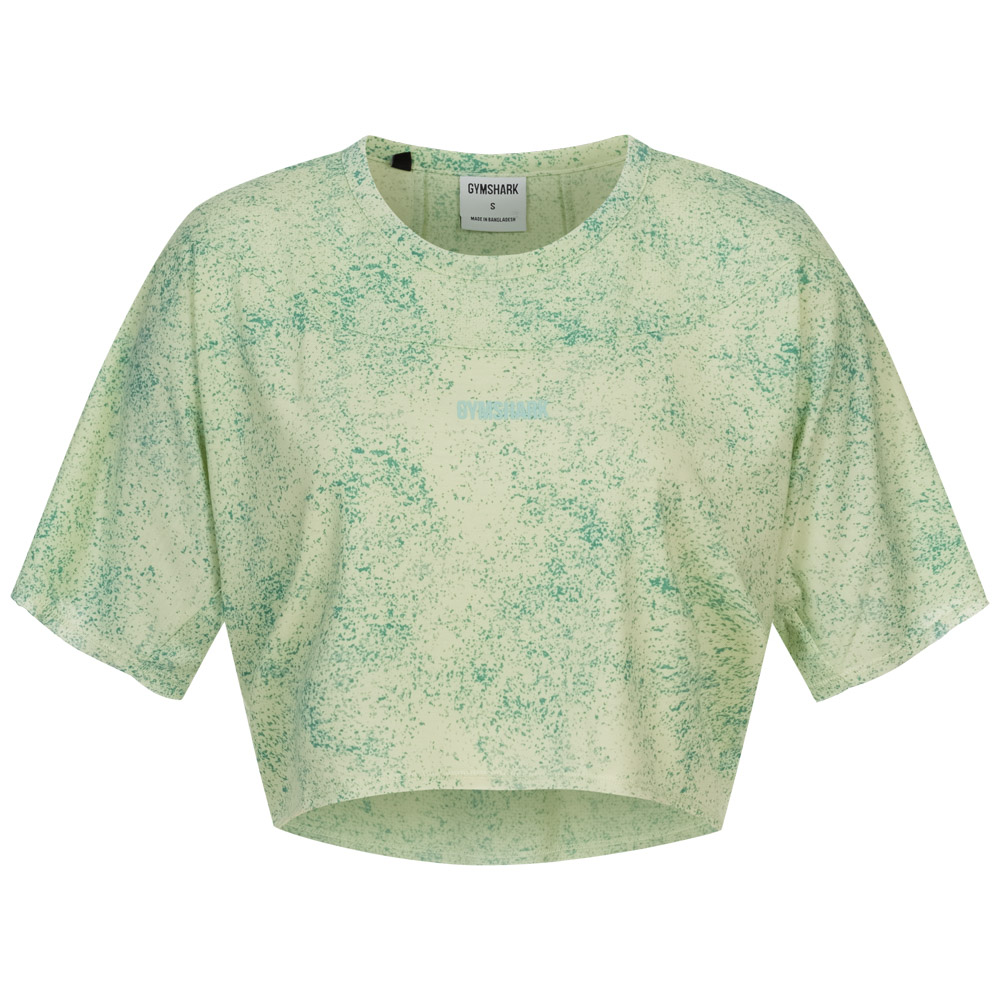Женская спортивная рубашка для фитнеса Gymshark Chalk Crop Top GLCT4452-LSP GLCT4452-GL New 5690₽