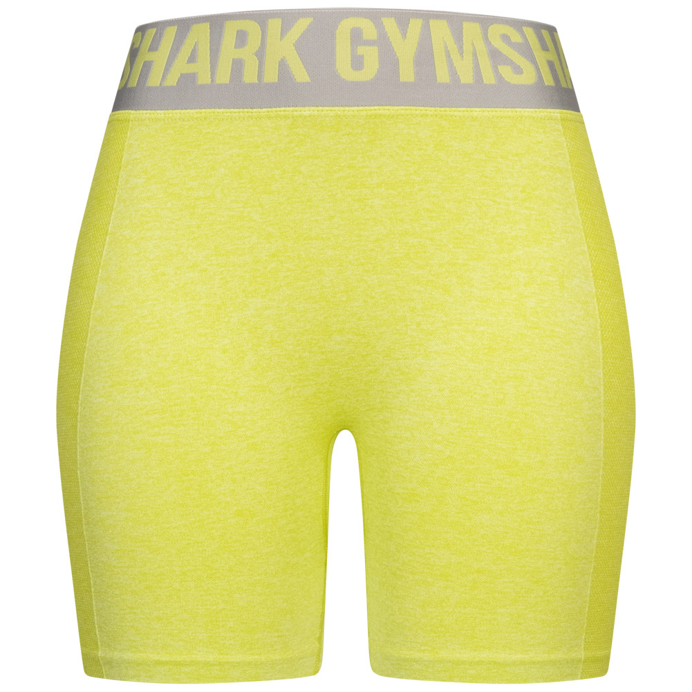 Gymshark Fit Flex Vital Бесшовные женские шорты для фитнеса, колготки, Черный, Желтый, Новинка