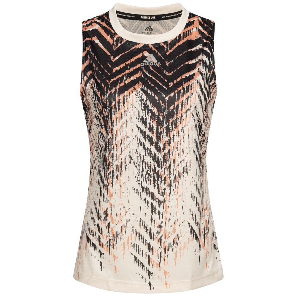 тренировочная теннисная майка adidas с принтом Primeblue Damen для тенниса Tennisrock neu 6990₽