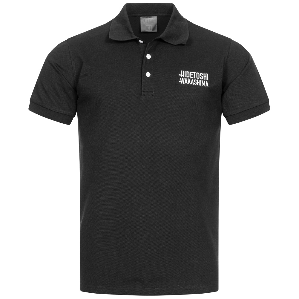 ХИДЕТОШИ ВАКАСИМА Кошигая, футболка-поло Herren Kurzarm от schwarz weiß rot neu