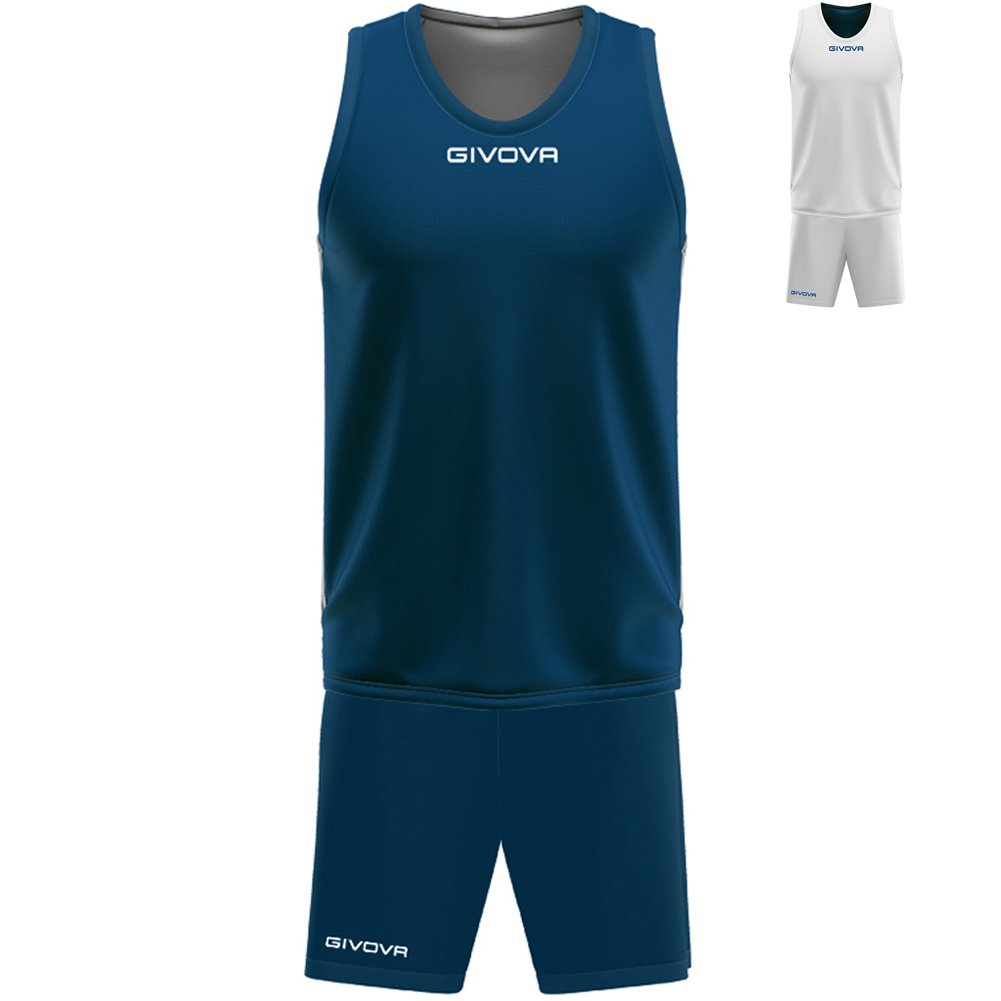Givova Kit Double Basketball Wende Herren Trainings Set Trikot + Shorts KITB03 - Bild 8 von 9