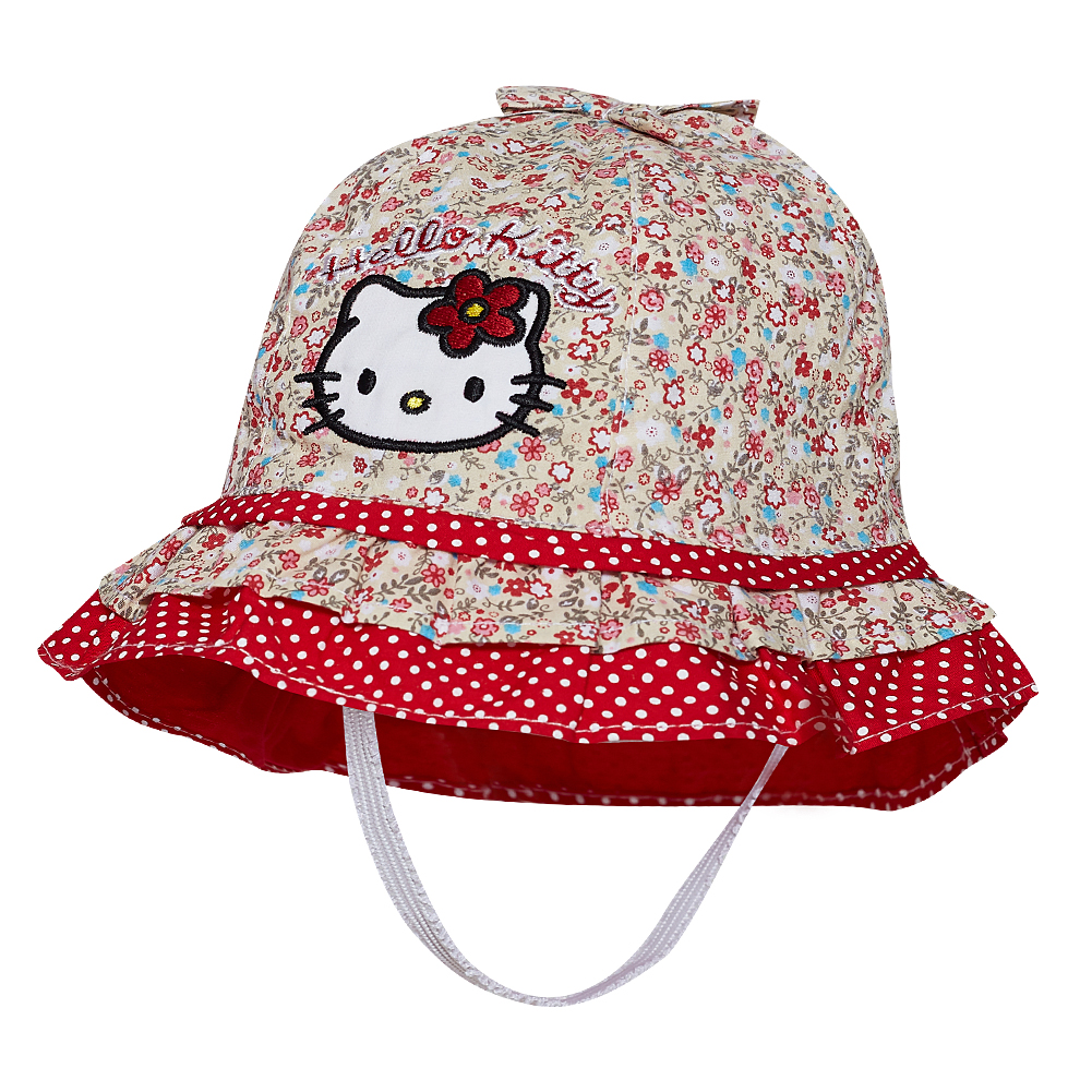 Hello Kitty/ модная повседневная шляпа от солнца с цветами для девочек ME4130, розово-красная Новинка