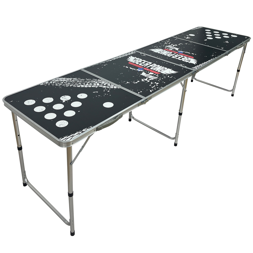 MUWO Tavolo Da Beer Pong Pieghevole 240x60cm Con 22 Bicchieri - Set Completo Per Feste In Giardino E Campeggio - 2