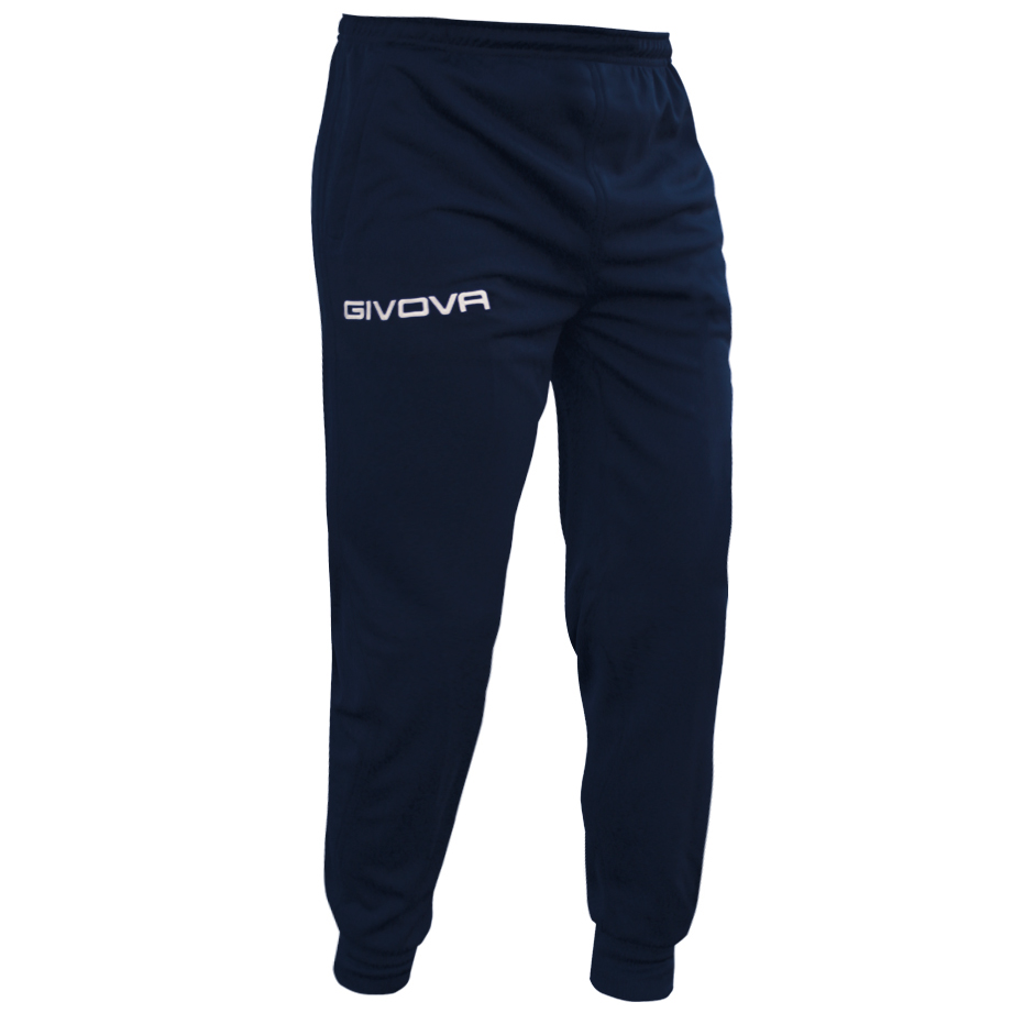 Givova One Herren Männer Sport Fitness Jogging Trainingshose blau schwarz P019 - Bild 2 von 3