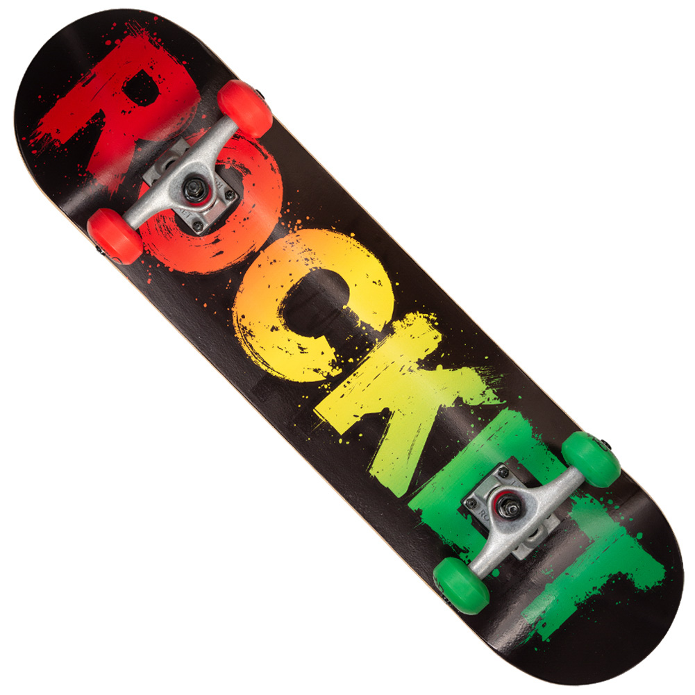 Ракетный флэшбэк Popart Combat Skull Rasta Fade 8 775 750 Скейтборд neu 9290₽