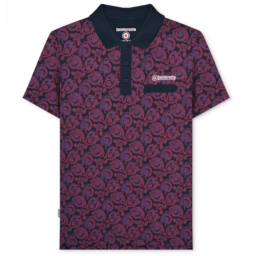 Lambretta Hombre Ocio Negocios Todos los días Moda Manga Corta Top Polo Nuevo - Imagen 36 de 52