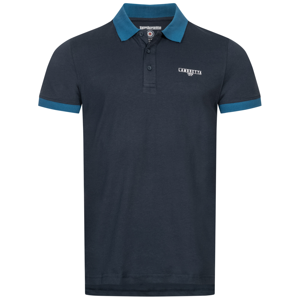 Lambretta Hombre Ocio Negocios Todos los días Moda Manga Corta Top Polo Nuevo - Imagen 17 de 52