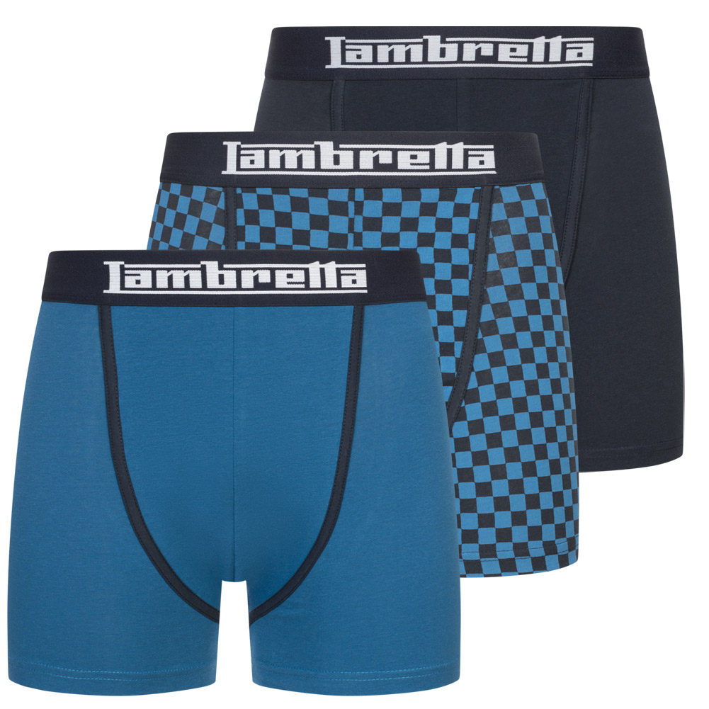 Мужские шорты-боксеры Lambretta Retro Herren Mode Basic Unterwäsche, 3 шт.