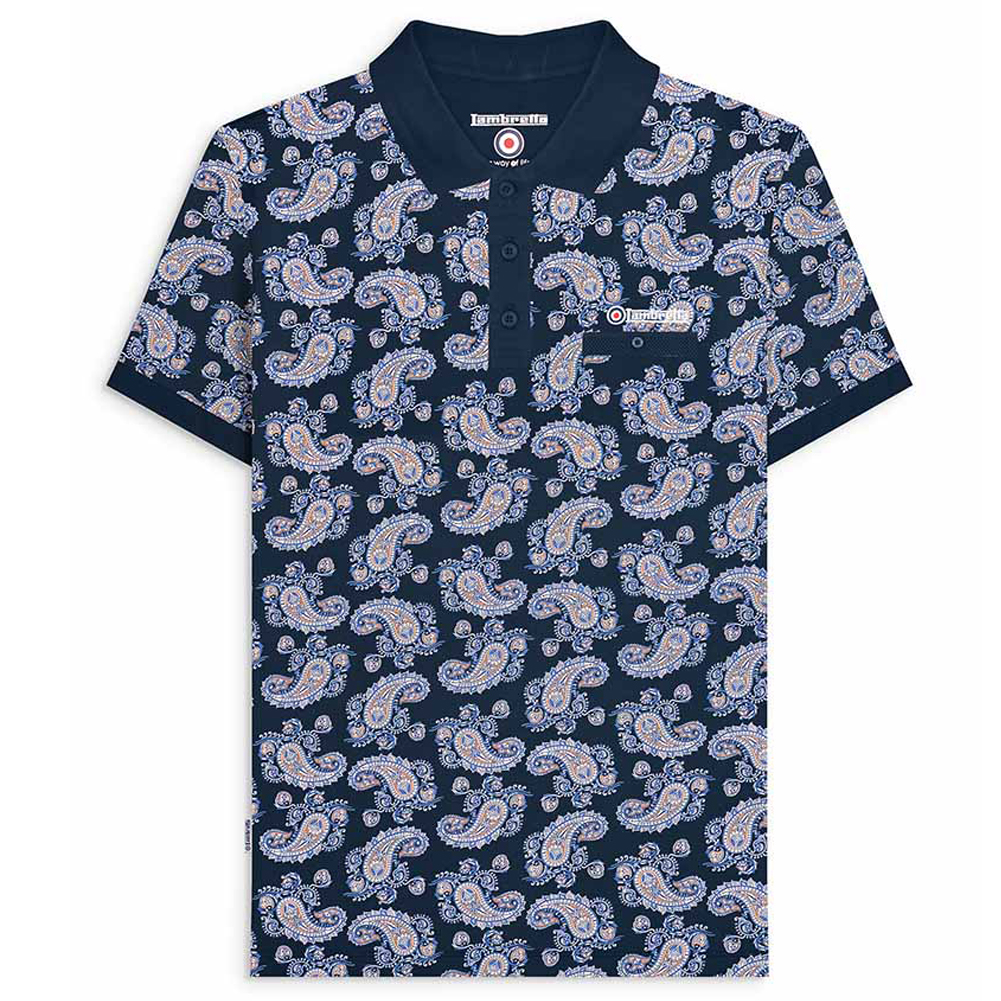 Lambretta Hombre Ocio Negocios Todos los días Moda Manga Corta Top Polo Nuevo - Imagen 26 de 52