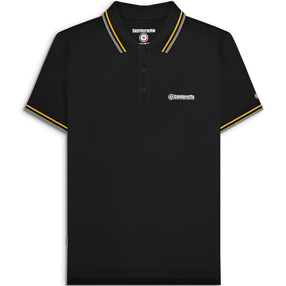 Lambretta Hombre Ocio Negocios Todos los días Moda Manga Corta Top Polo Nuevo - Imagen 45 de 52