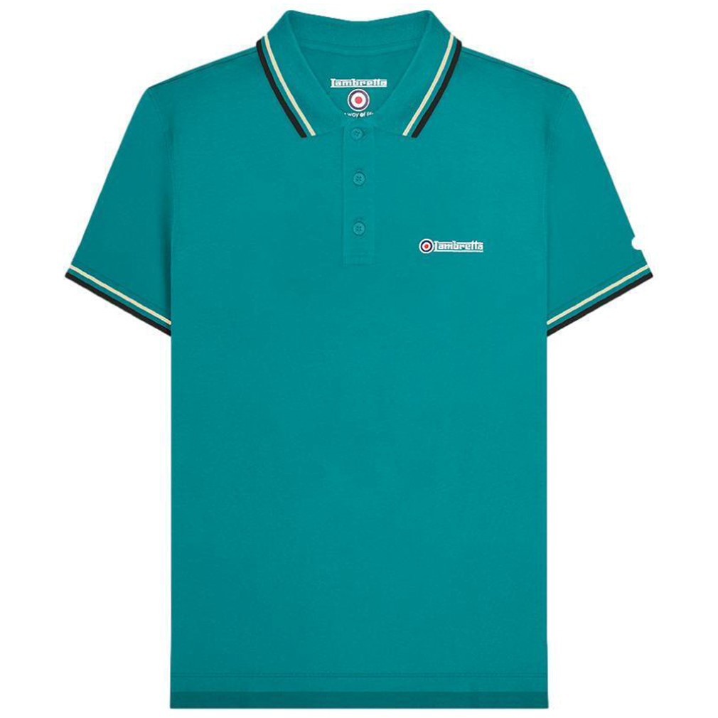 Lambretta Hombre Ocio Negocios Todos los días Moda Manga Corta Top Polo Nuevo - Imagen 23 de 52