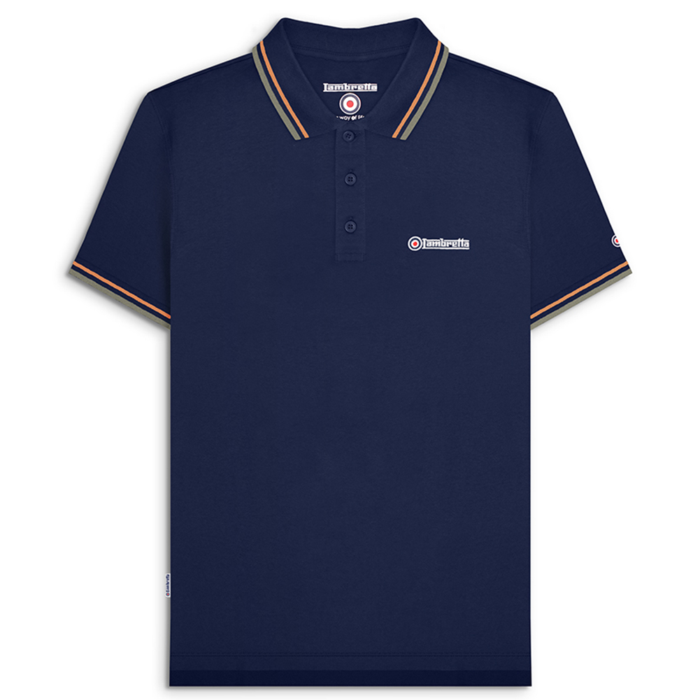 Lambretta Hombre Ocio Negocios Todos los días Moda Manga Corta Top Polo Nuevo - Imagen 28 de 52