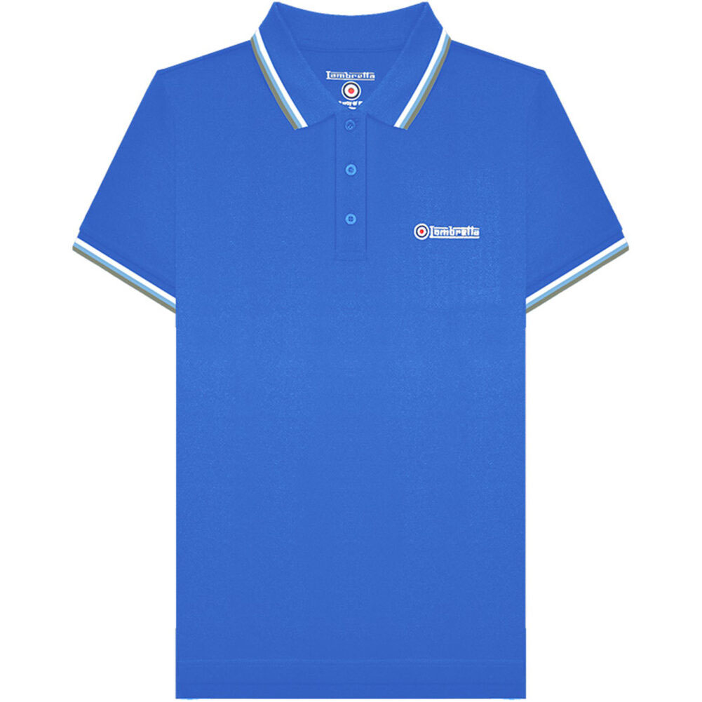 Lambretta Hombre Ocio Negocios Todos los días Moda Manga Corta Top Polo Nuevo - Imagen 6 de 52