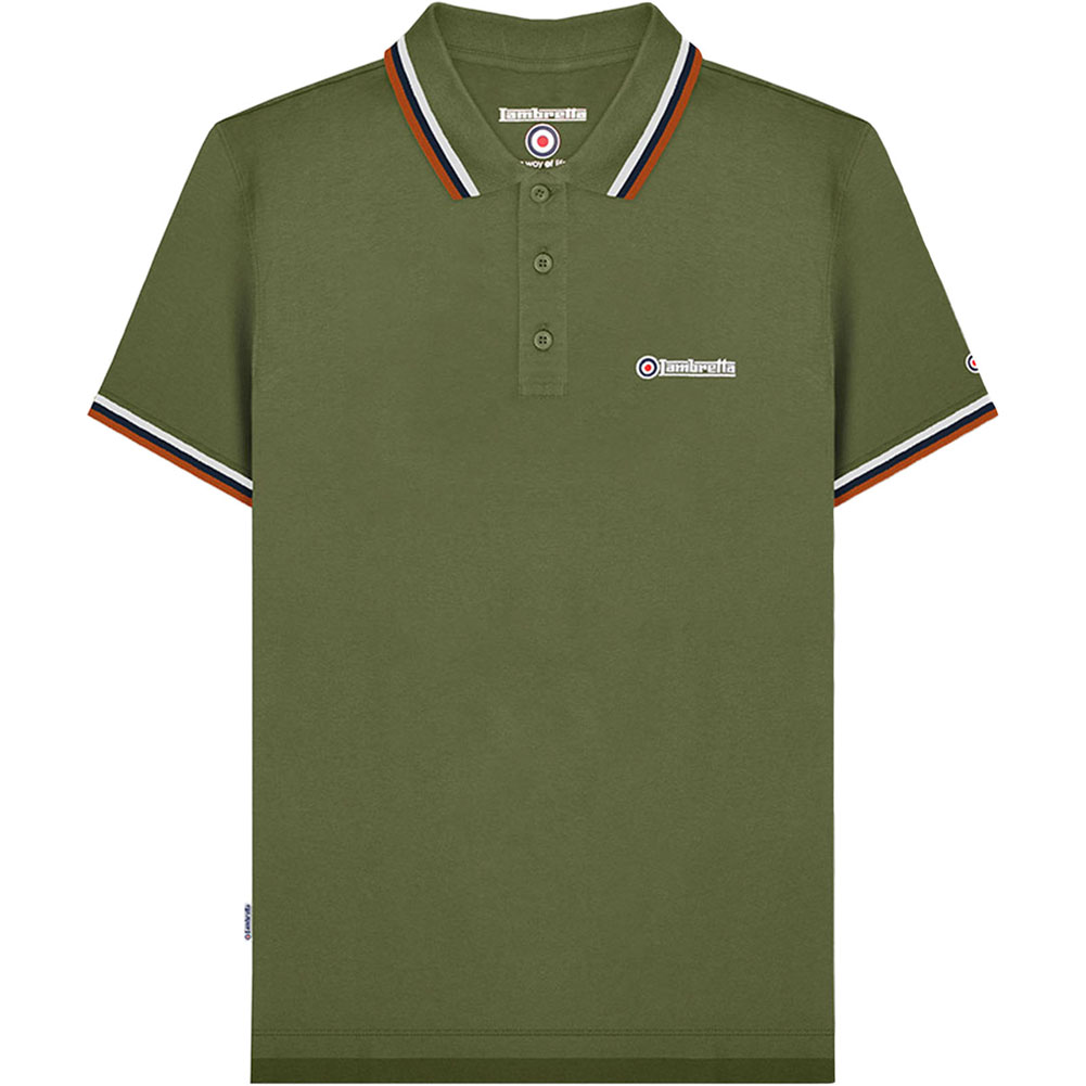 Lambretta Hombre Ocio Negocios Todos los días Moda Manga Corta Top Polo Nuevo - Imagen 13 de 52