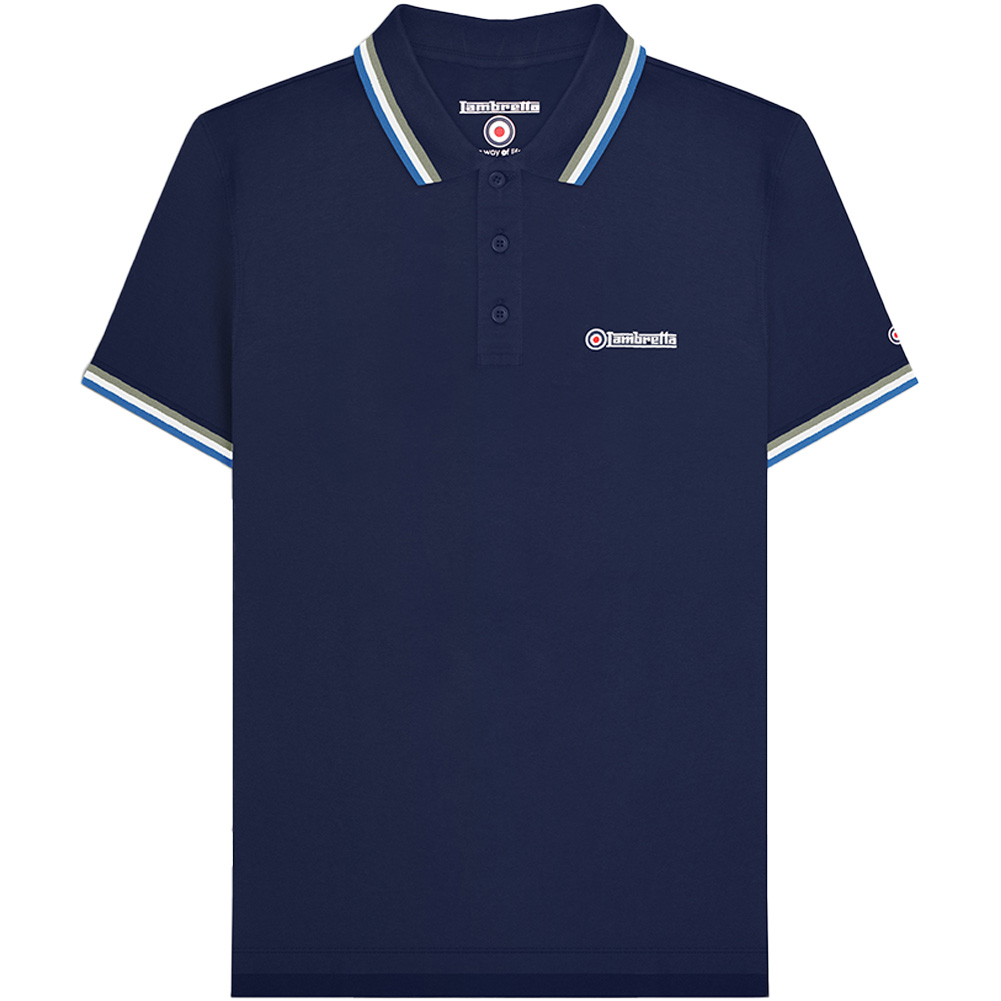 Lambretta Hombre Ocio Negocios Todos los días Moda Manga Corta Top Polo Nuevo - Imagen 3 de 52