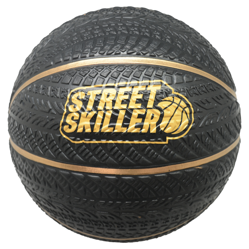 Баскетбольный мяч STREETSKILLER Ultimate Grip Basketball Gr. 7 Reifen schwarz blau rot gold neu