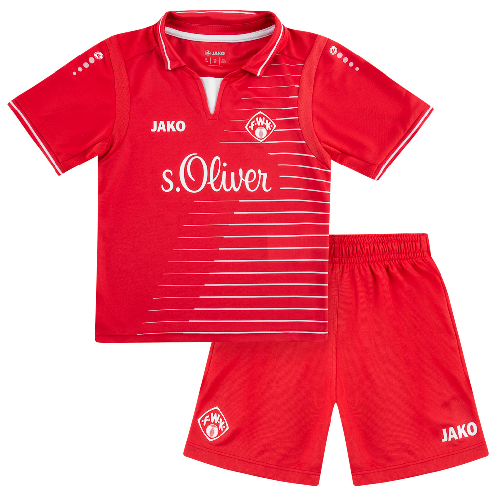 Jako Fu/ßball W/ürzburger Kickers Home Trikot 2018 2019 Herren Heimtrikot Kurzarm Rot