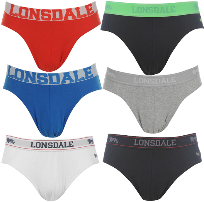 LONSDALE Men's Briefs 2 St.Underwear Twin Pack S M L XL XXL Briefs NEW