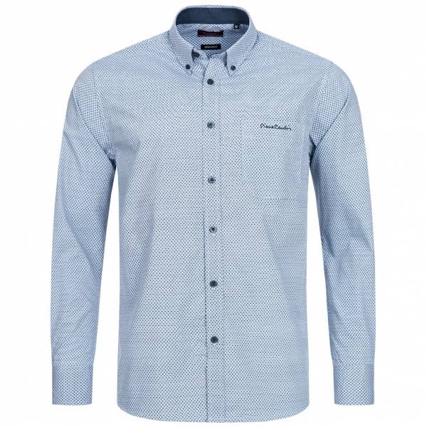 Pierre Cardin Herren Langarm Hemd hellblau