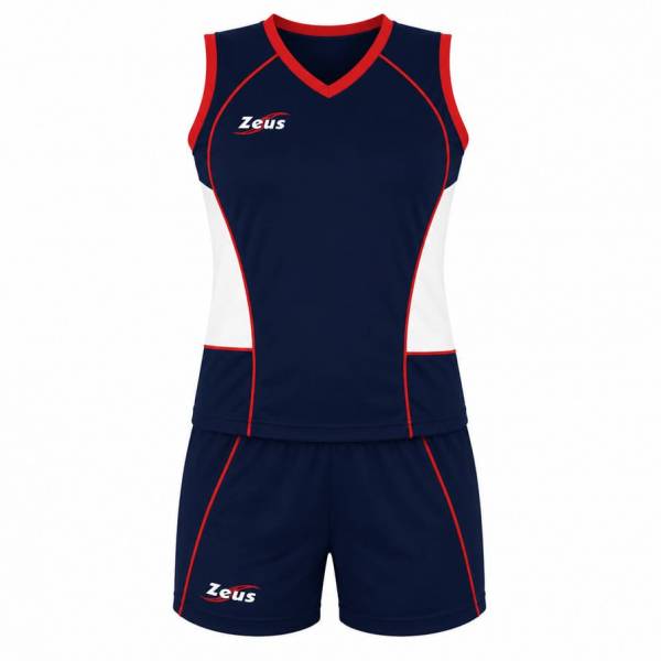 Zeus Kit Margo Damen Sport Trikot + Shorts blu/bianco