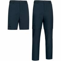 KIRKJUBØUR® Zip-Off Hombre 2 en 1 Pantalón de trekking azul marino