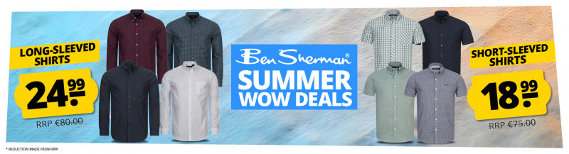 BEN SHERMAN SUMMER WOW DEALS only geteilter Banner €