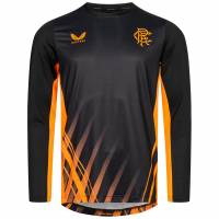 Glasgow Rangers FC CASTORE Herren Langarm Training Trikot TM0514-BLCK/ORANGE