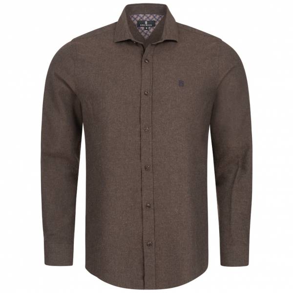 BORIS BECKER "Holland" Herren Langarm Hemd 21WBBMSHT00006-KHAKI