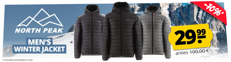 NORTH PEAK winter jacket for men solo 29,99 €