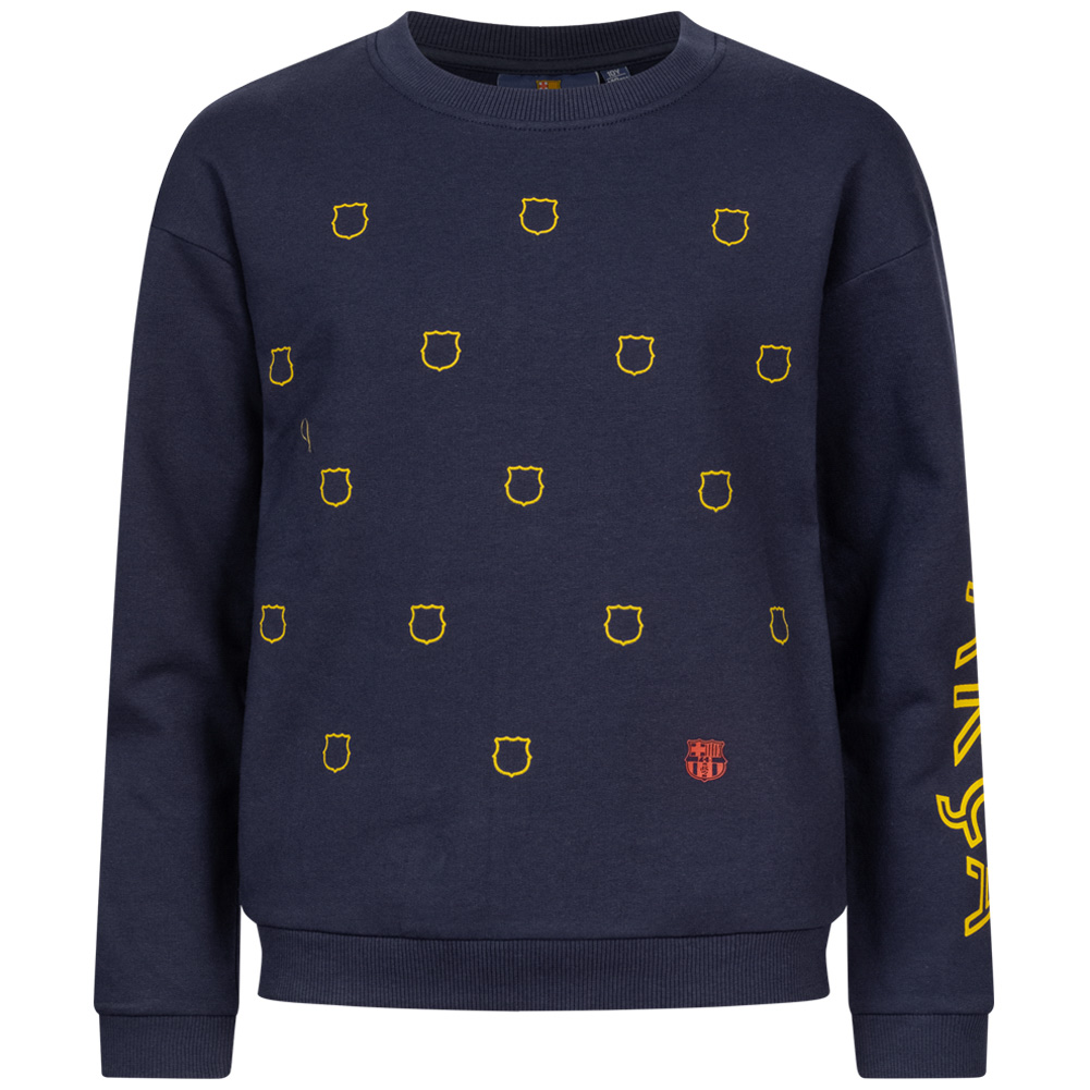 maquinilla de afeitar Metáfora texto FC Barcelona Barca Crest Niño Sudadera FCB-3-440 | deporte-outlet.es