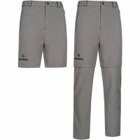 KIRKJUBØUR® Zip-Off Uomo 2-in-1 Pantalone da trekking grigio