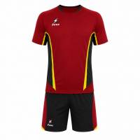 Zeus Kit Volley Tuono Uomo Herren Trikot + Shorts rosso/nero