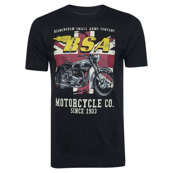 BSA BIRMINGHAM Union Jack Heren T-shirt POMTS378BLK