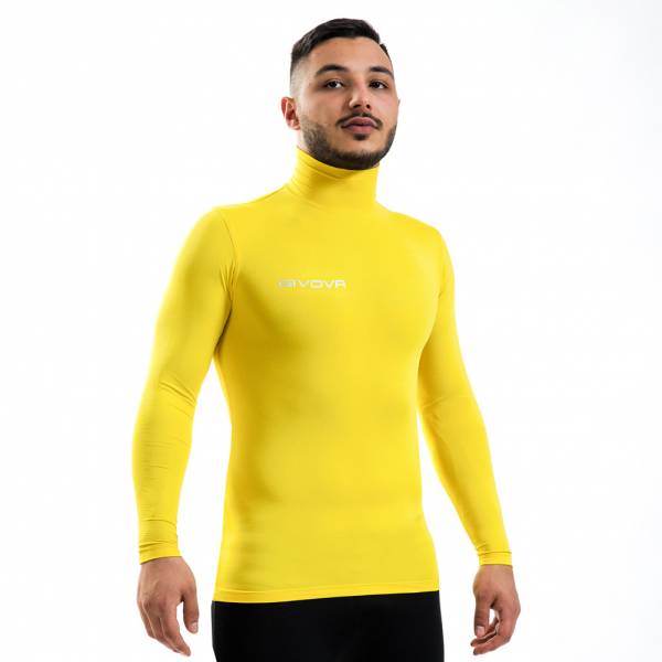 Givova Baselayer Corpus 3 Camiseta funcional de cuello alto amarillo